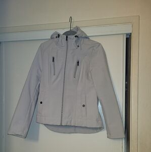 Women's grey hooded jacket